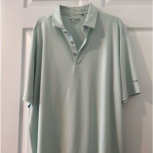 Mens 2xl Columbia Golf light green Shirt